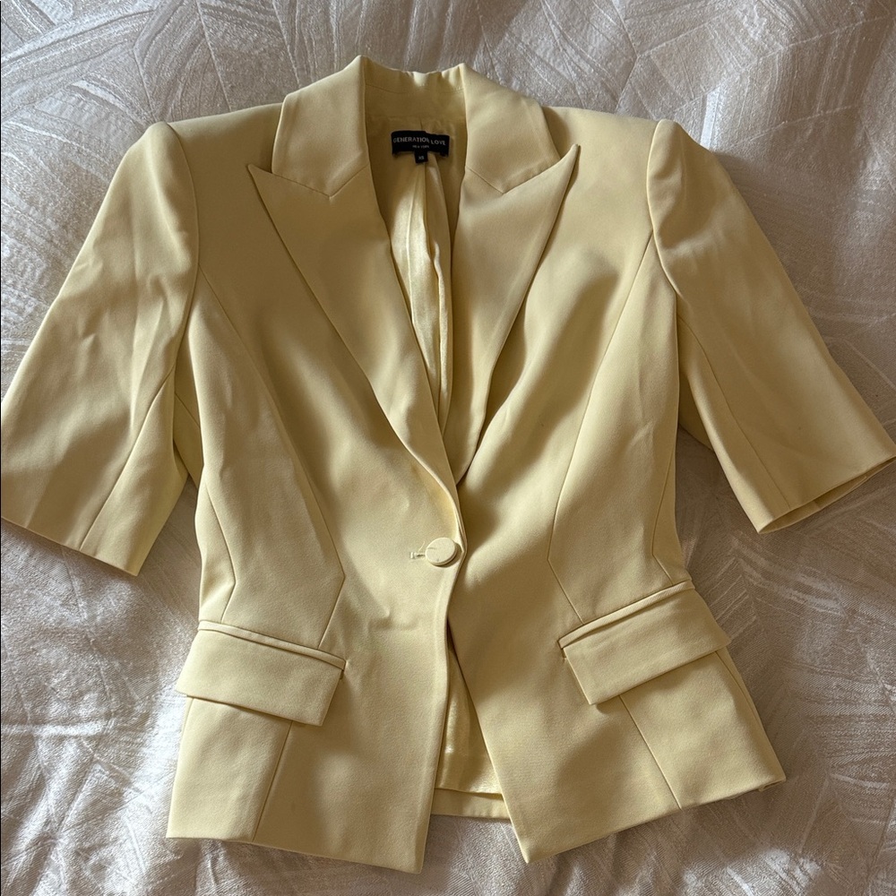 Generation Love Light Yellow Blazer